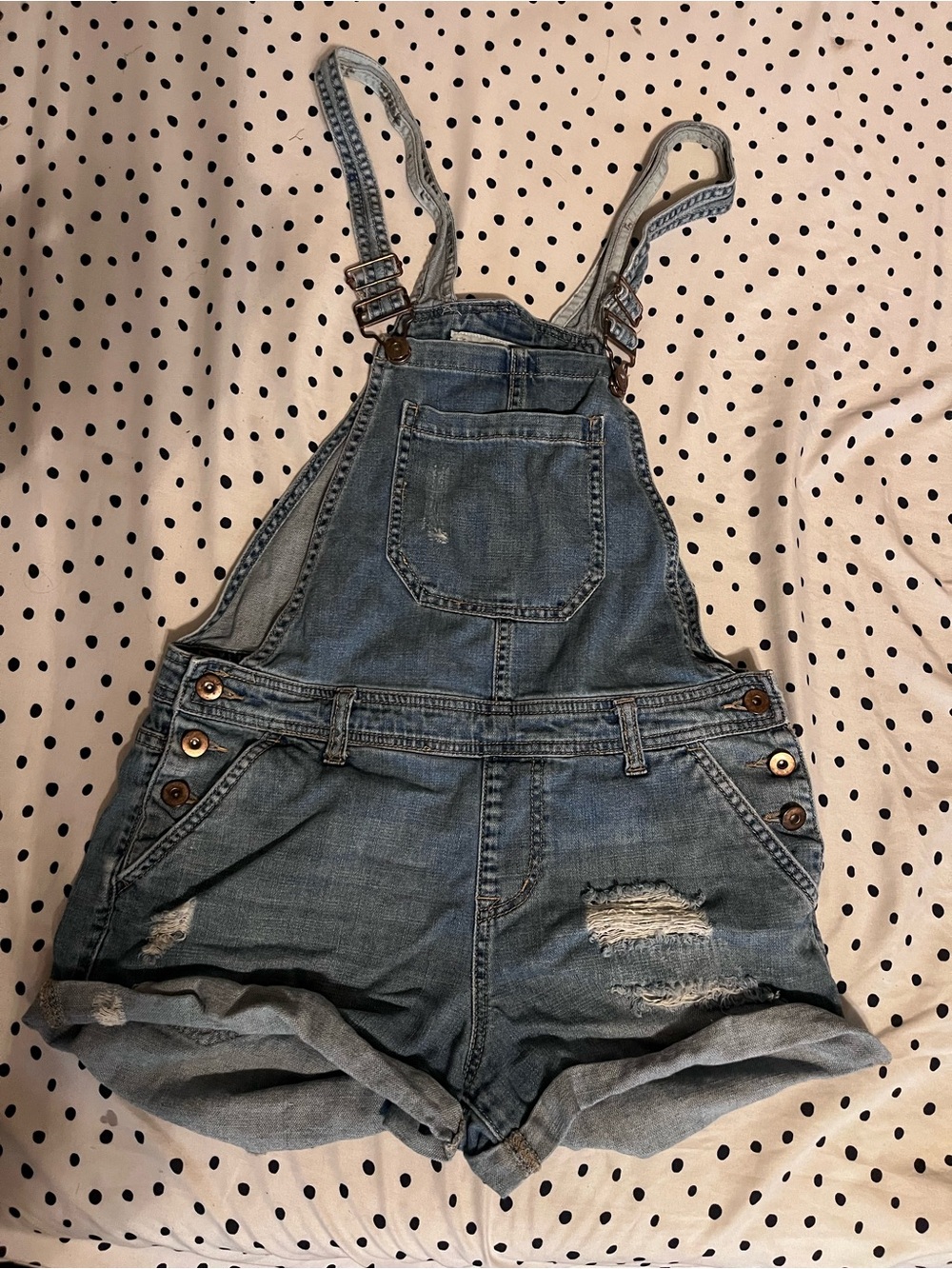 Forever 21 Light Blue Denim Overalls